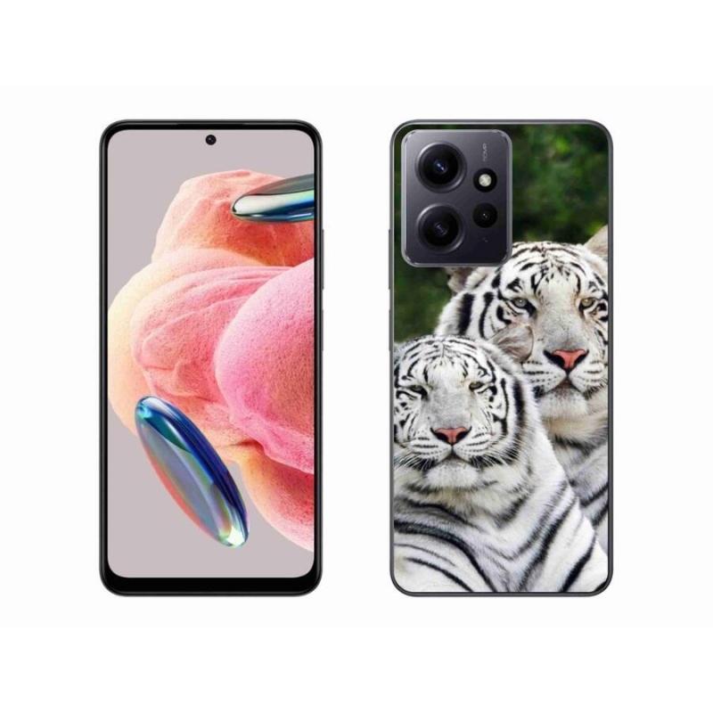 Gelový obal mmCase na Xiaomi Redmi Note 12 4G - bílí tygři