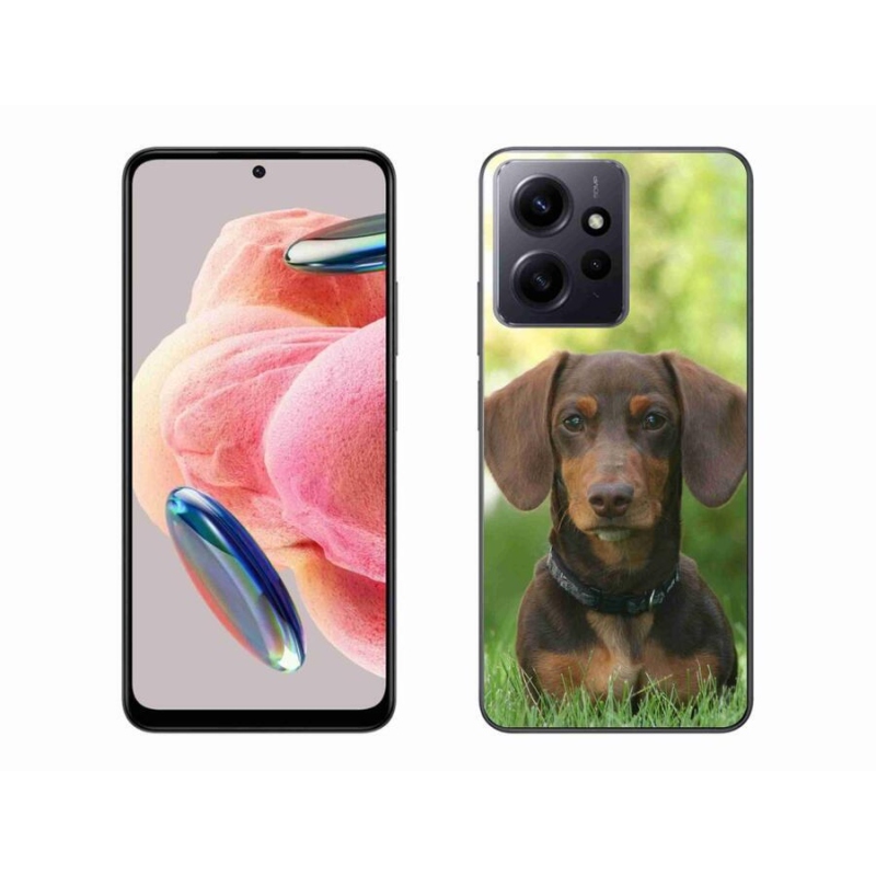 Gelový obal mmCase na Xiaomi Redmi Note 12 4G - hnědý jezevčík