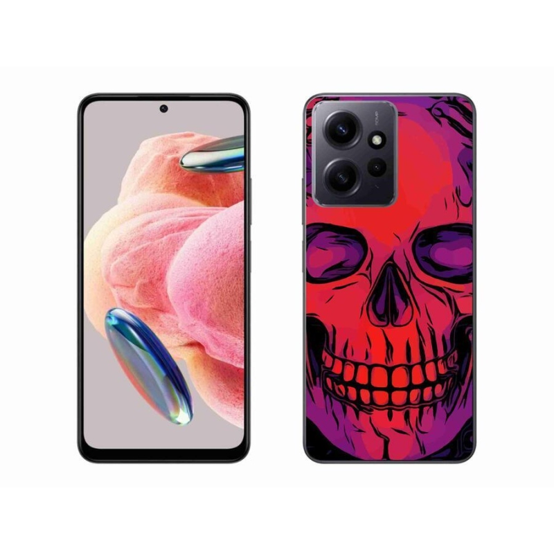 Gelový obal mmCase na Xiaomi Redmi Note 12 4G - lebka