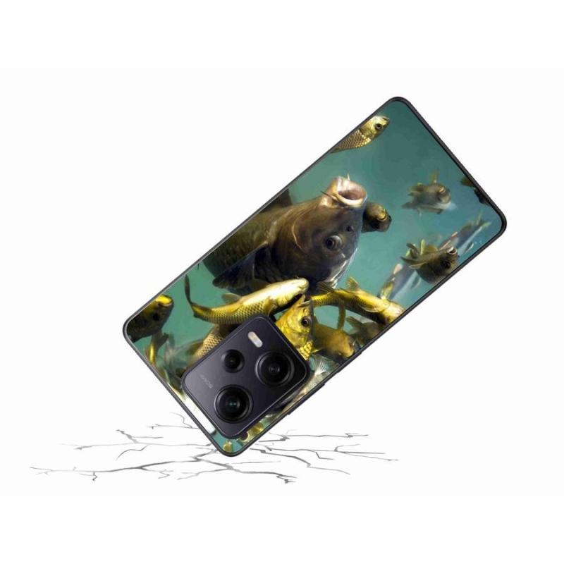 Gelový obal mmCase na Xiaomi Redmi Note 12 Pro+ 5G - hejno ryb