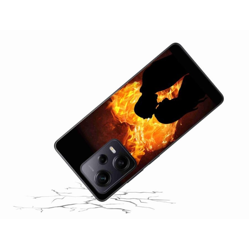 Gelový obal mmCase na Xiaomi Redmi Note 12 Pro+ 5G - ohnivá láska
