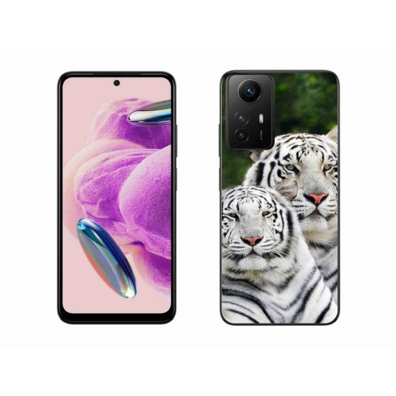 Gelový obal mmCase na Xiaomi Redmi Note 12S - bílí tygři