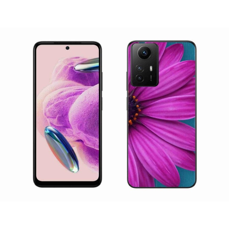 Gelový obal mmCase na Xiaomi Redmi Note 12S - fialová kopretina