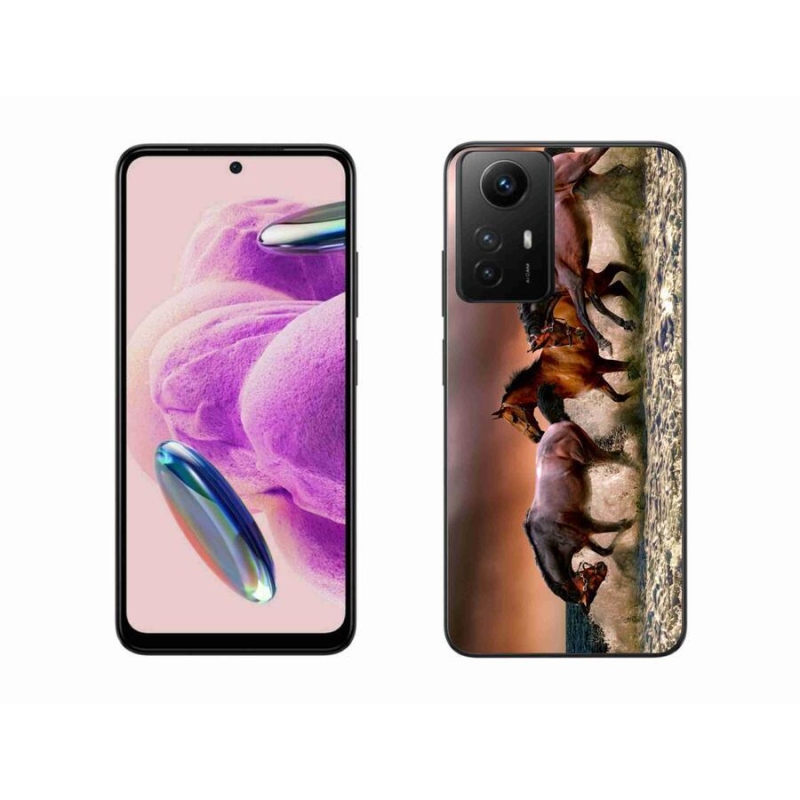 Gelový obal mmCase na Xiaomi Redmi Note 12S - koně 1