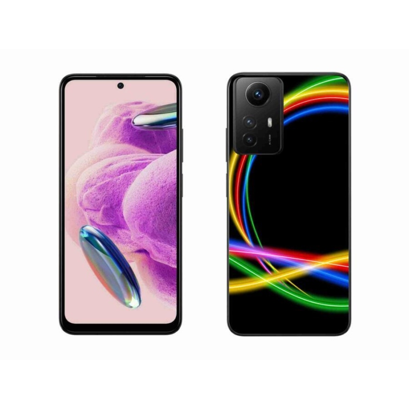 Gelový obal mmCase na Xiaomi Redmi Note 12S - neonové kruhy