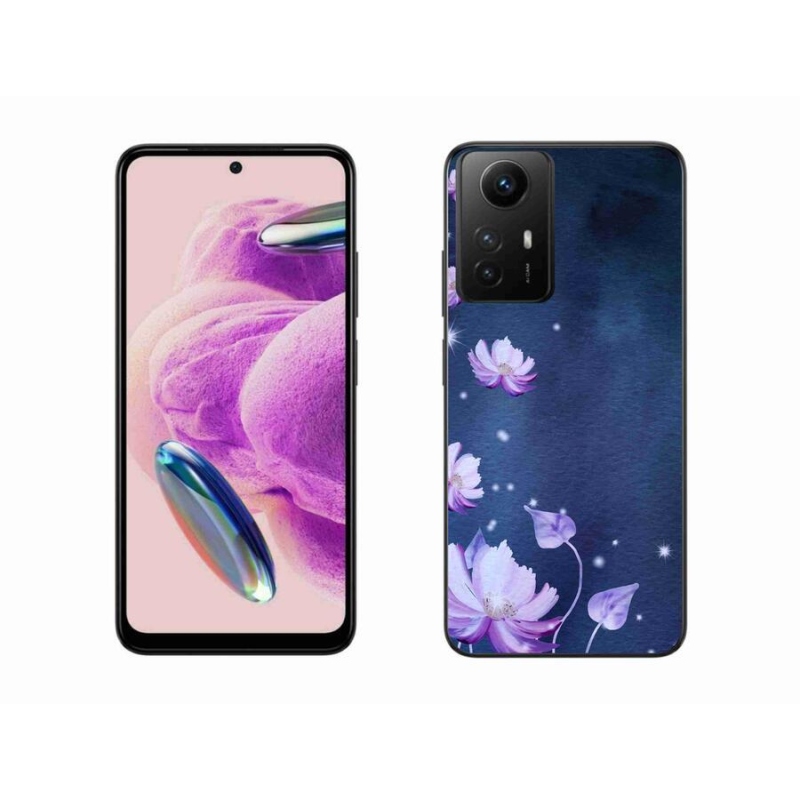 Gelový obal mmCase na Xiaomi Redmi Note 12S - padající květy