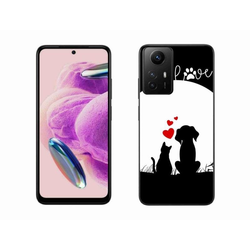 Gelový obal mmCase na Xiaomi Redmi Note 12S - zvířecí láska