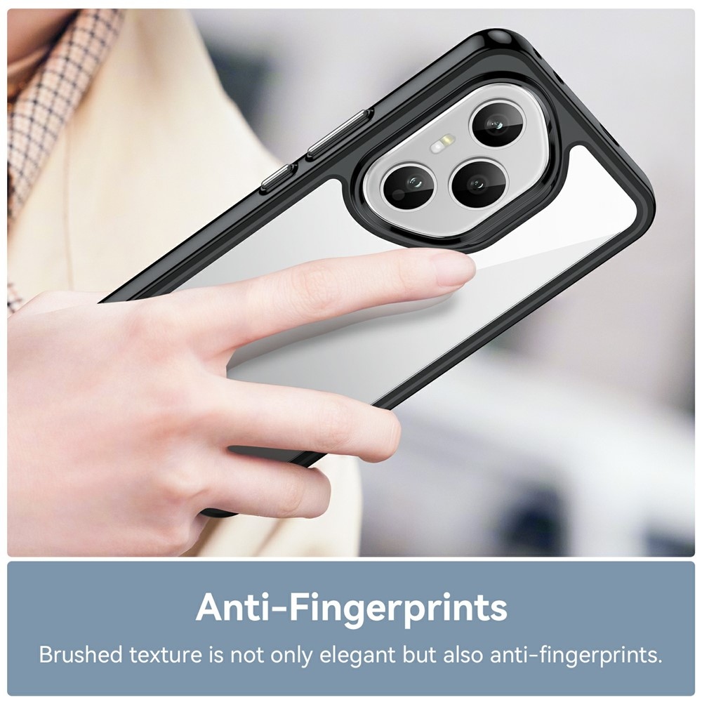 Gelový obal s pevnými zády na Honor 400 Pro - černý