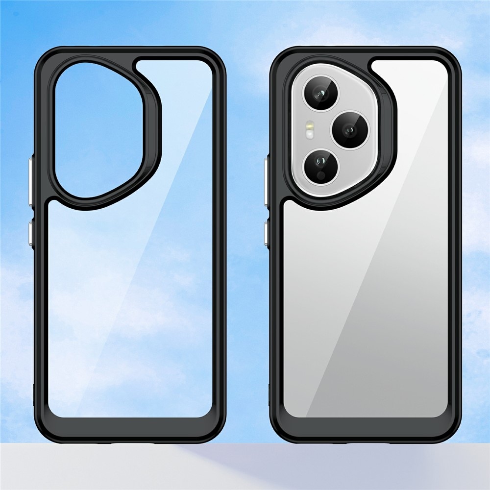 Gelový obal s pevnými zády na Honor 400 Pro - černý