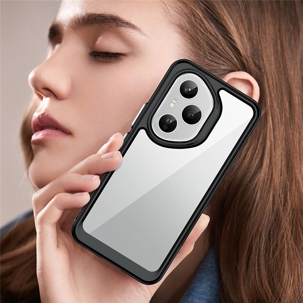 Gelový obal s pevnými zády na Honor 400 Pro - černý