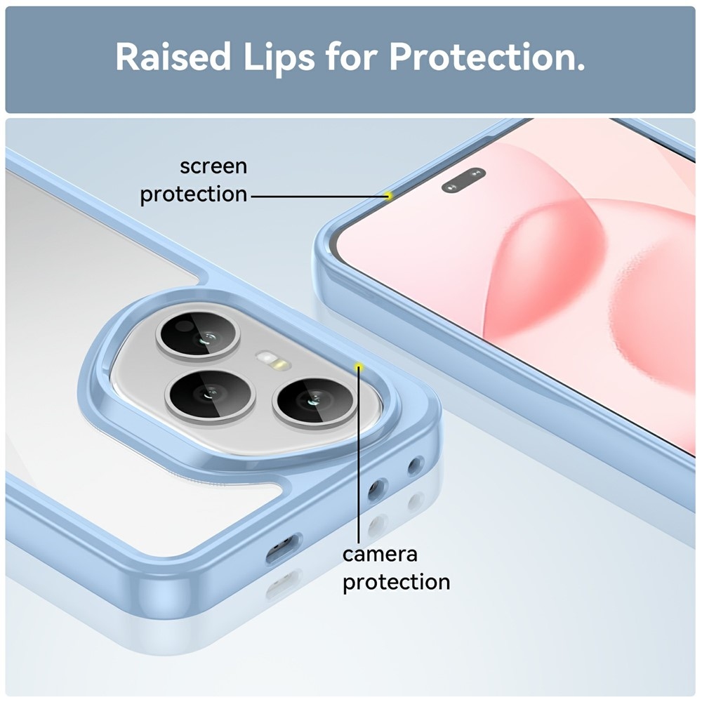 Gelový obal s pevnými zády na Honor 400 Pro - modrý