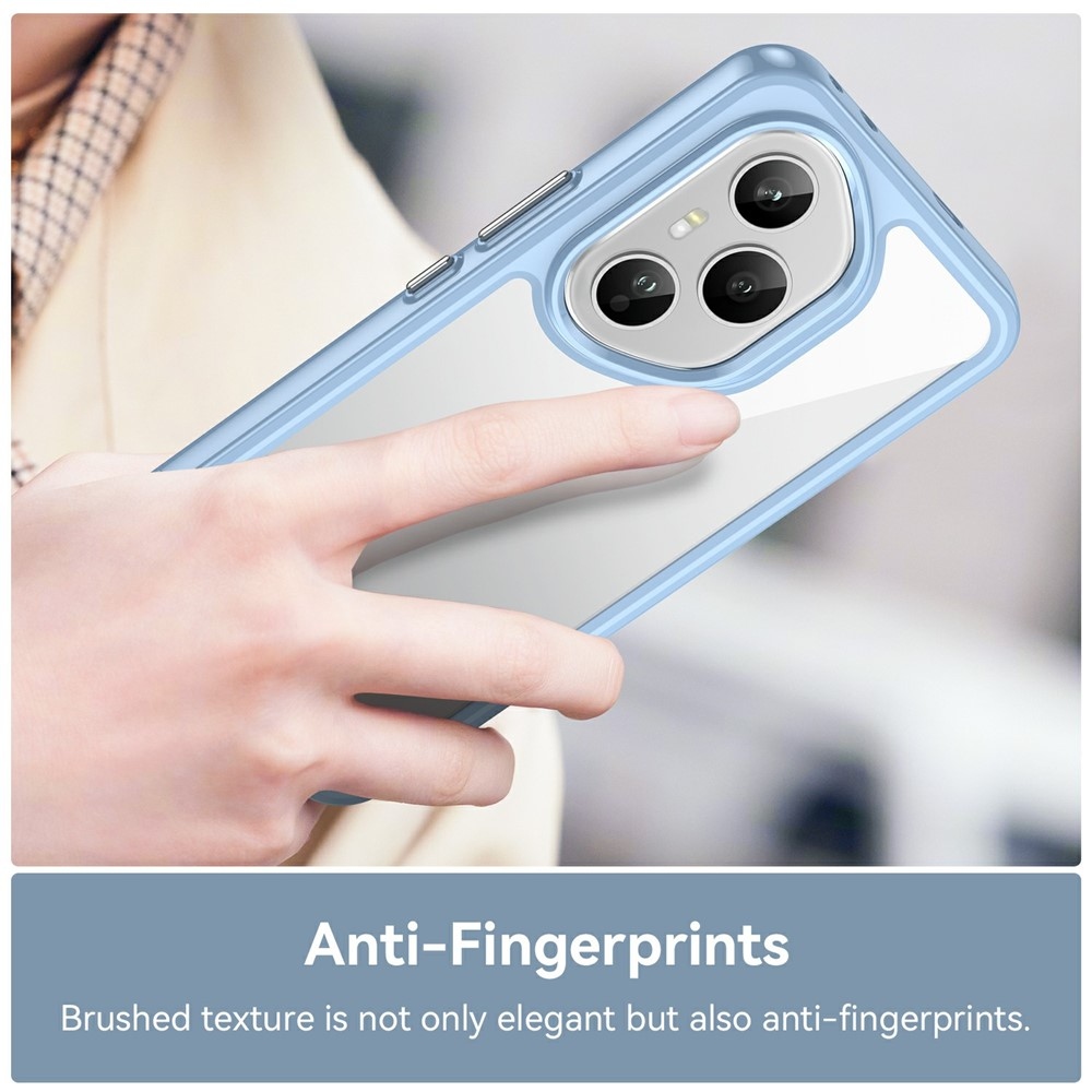 Gelový obal s pevnými zády na Honor 400 Pro - modrý