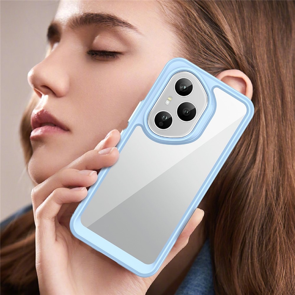 Gelový obal s pevnými zády na Honor 400 Pro - modrý