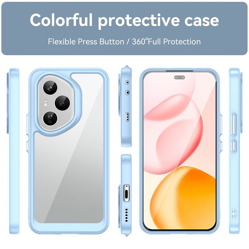 Gelový obal s pevnými zády na Honor 400 Pro - modrý