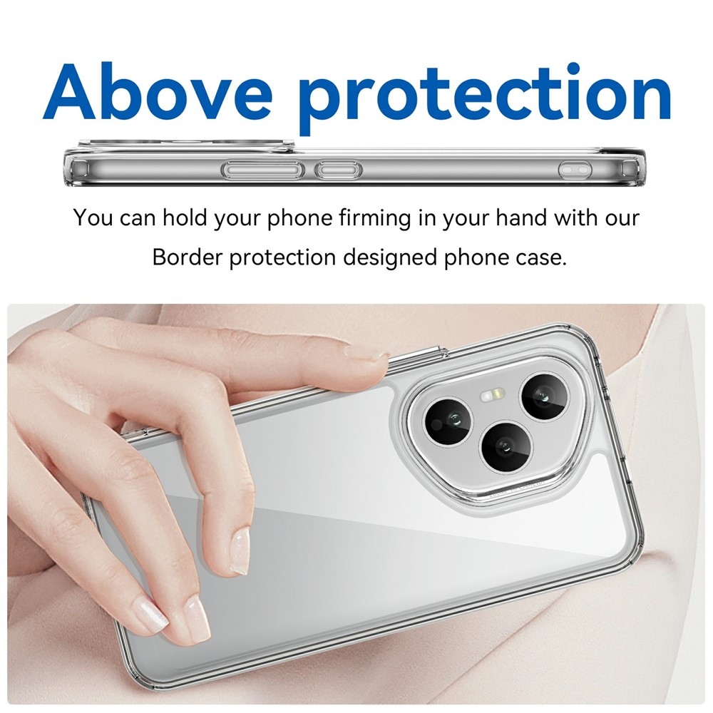 Gelový obal s pevnými zády na Honor 400 Pro - průhledný