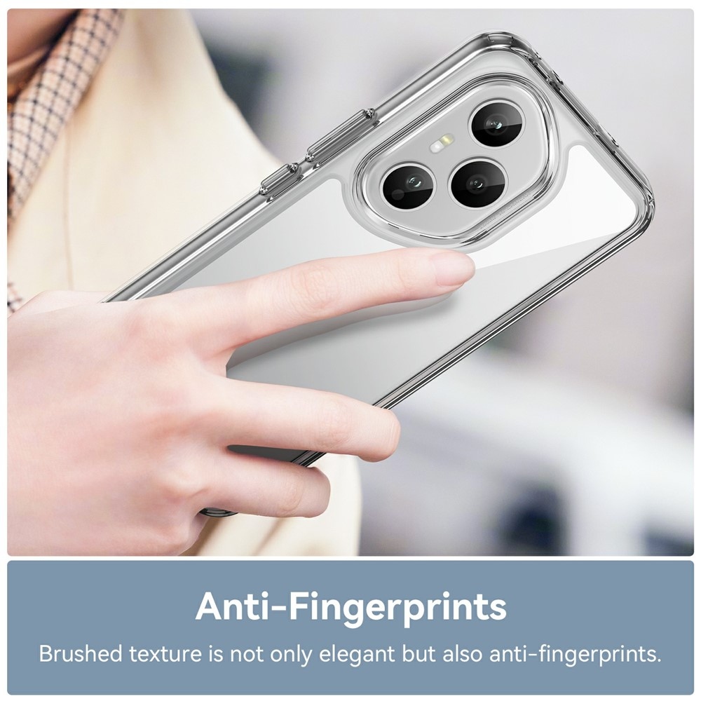 Gelový obal s pevnými zády na Honor 400 Pro - průhledný