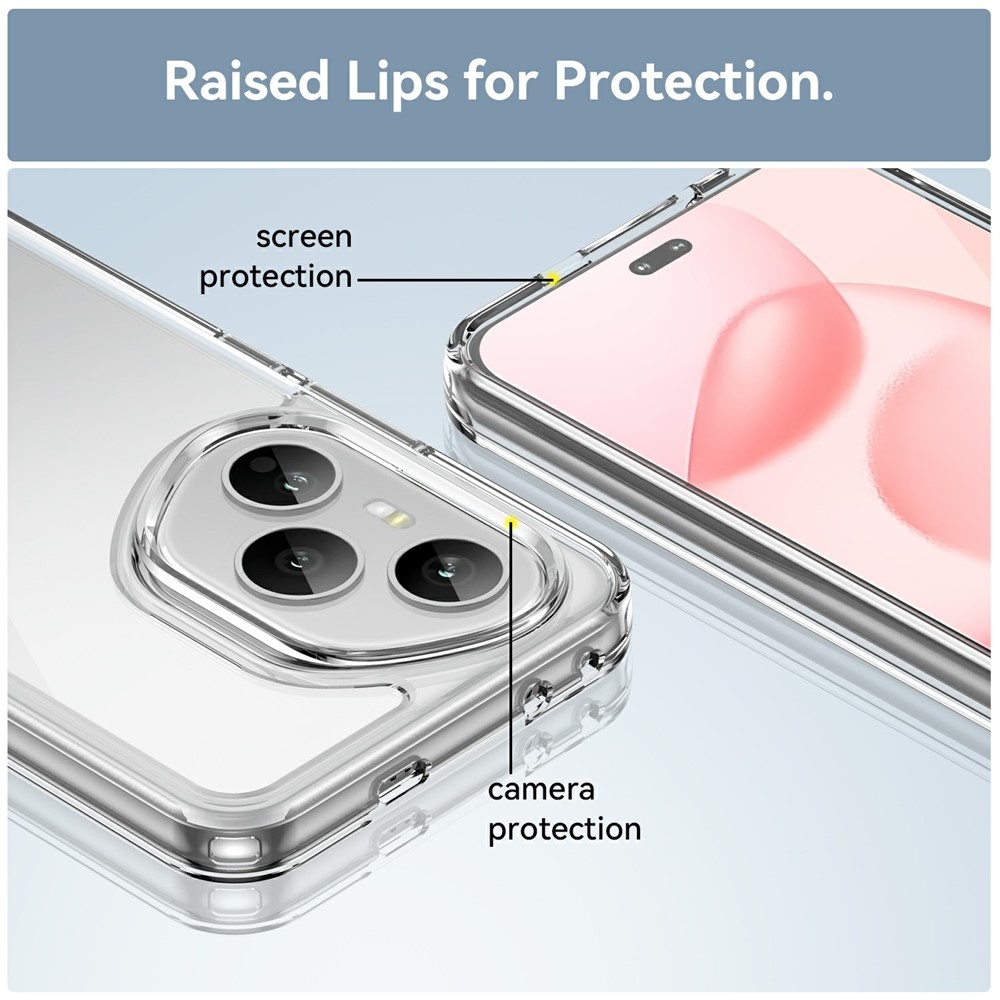 Gelový obal s pevnými zády na Honor 400 Pro - průhledný