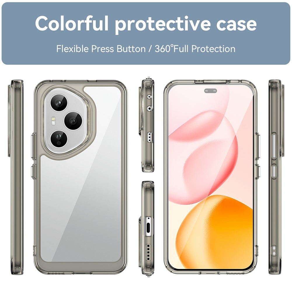 Gelový obal s pevnými zády na Honor 400 Pro - šedý