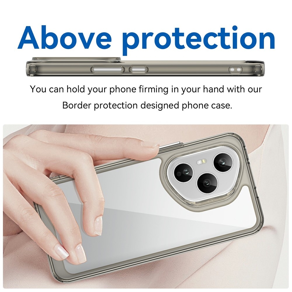 Gelový obal s pevnými zády na Honor 400 Pro - šedý