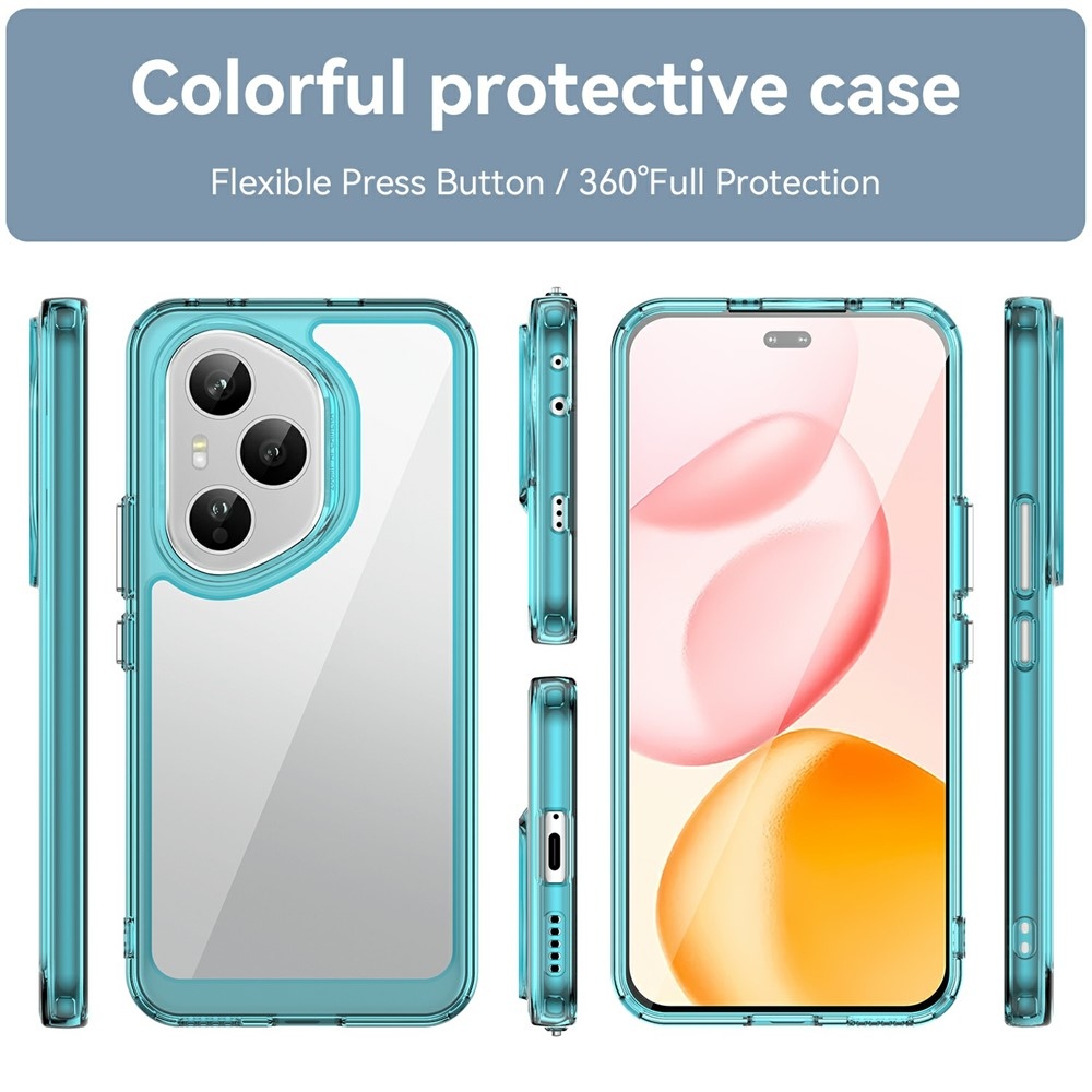 Gelový obal s pevnými zády na Honor 400 Pro - světlemodrý