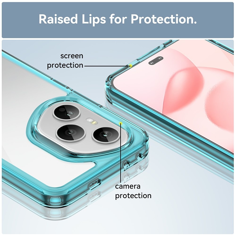 Gelový obal s pevnými zády na Honor 400 Pro - světlemodrý