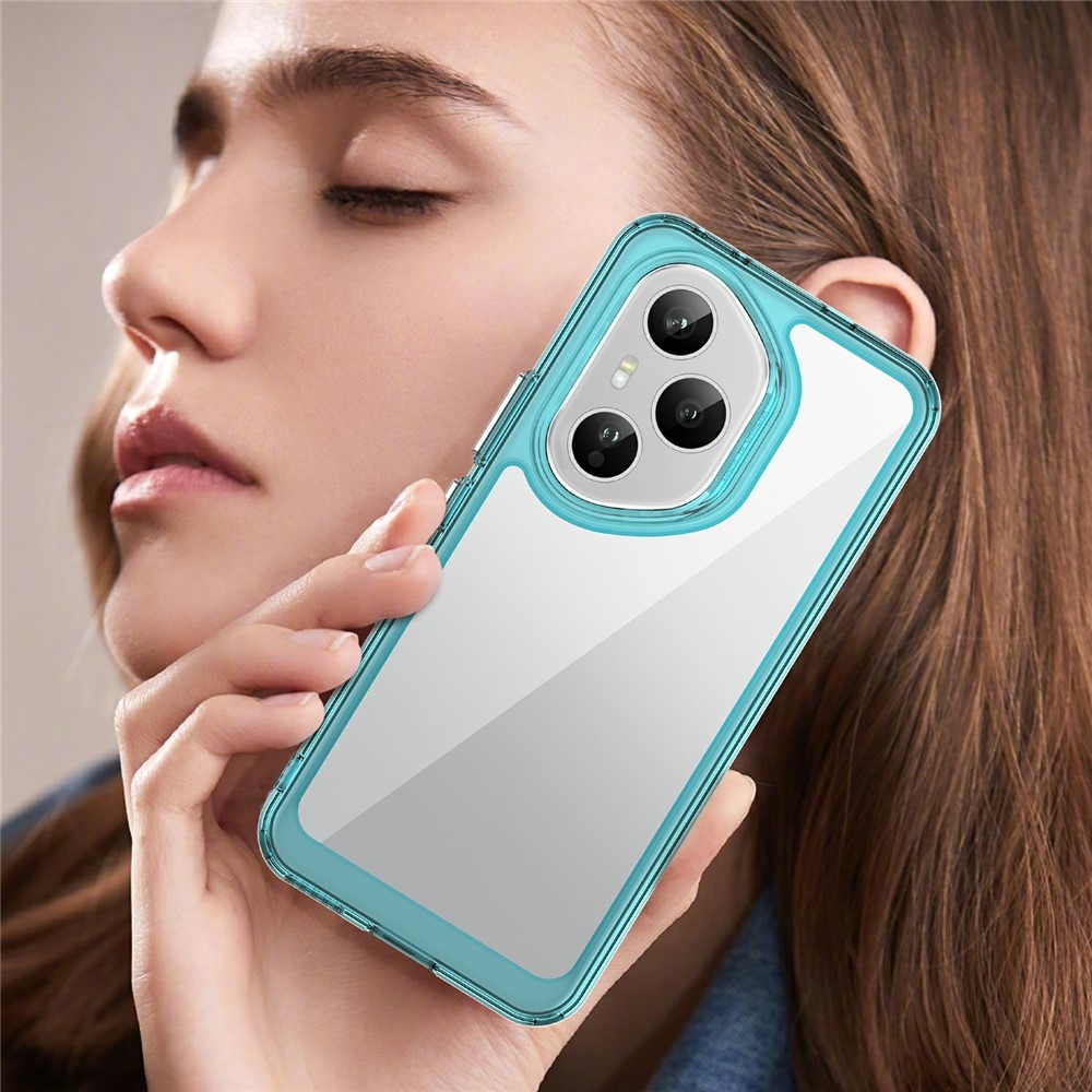 Gelový obal s pevnými zády na Honor 400 Pro - světlemodrý