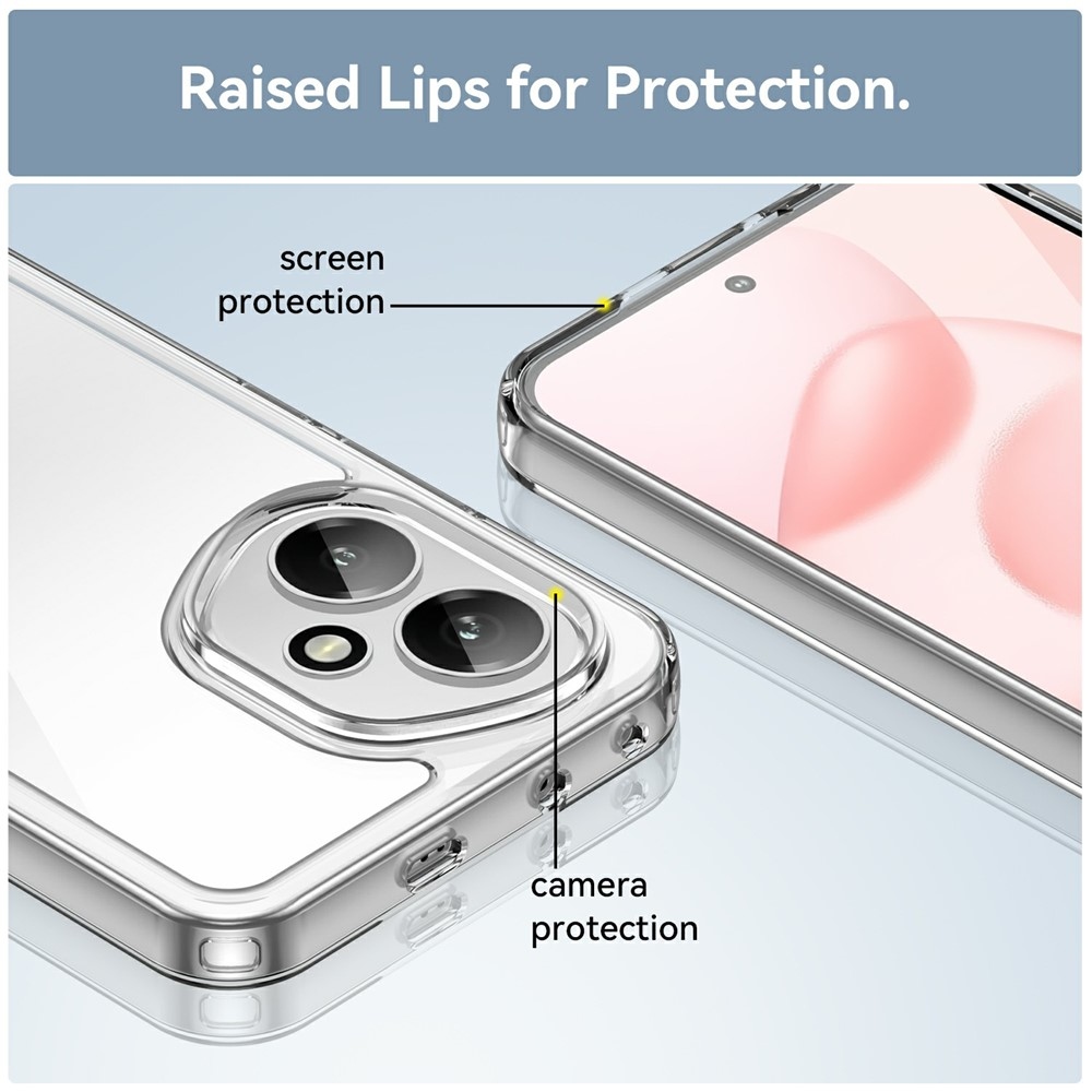 Gelový obal s pevnými zády na Honor 400 - průhledný