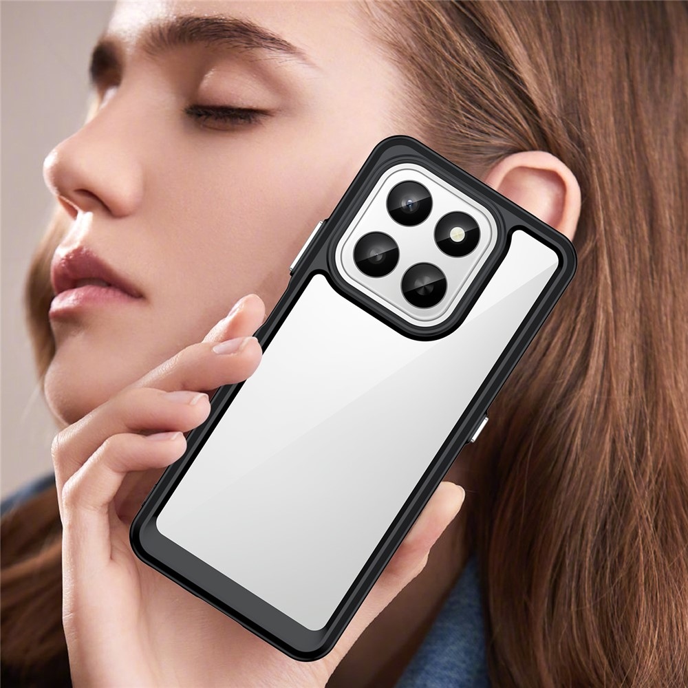 Gelový obal s pevnými zády na Honor 400 Smart 5G/4G/Honor X7d - černý