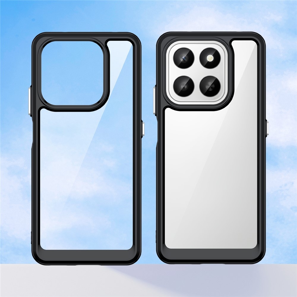 Gelový obal s pevnými zády na Honor 400 Smart 5G/4G/Honor X7d - černý