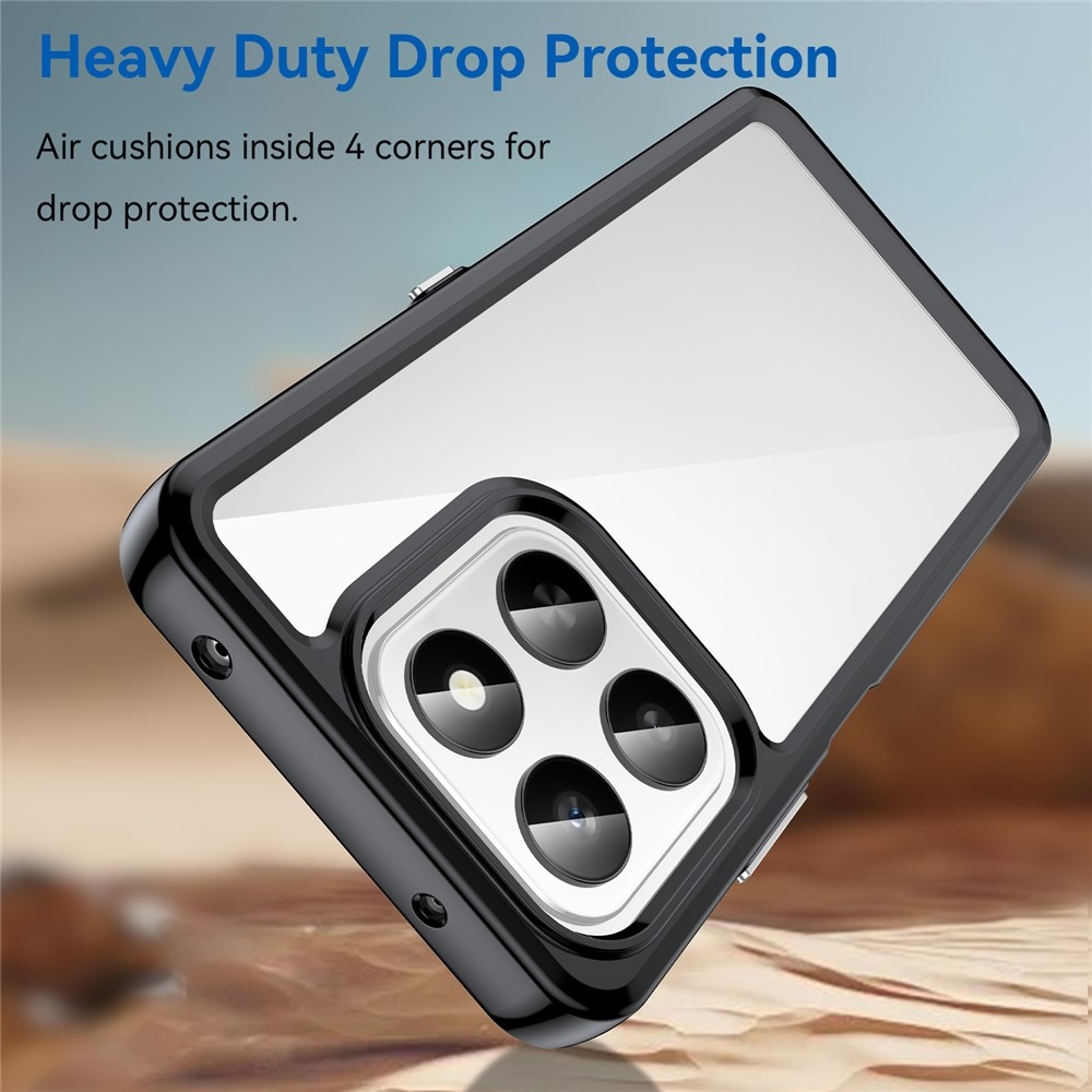 Gelový obal s pevnými zády na Honor 400 Smart 5G/4G/Honor X7d - černý