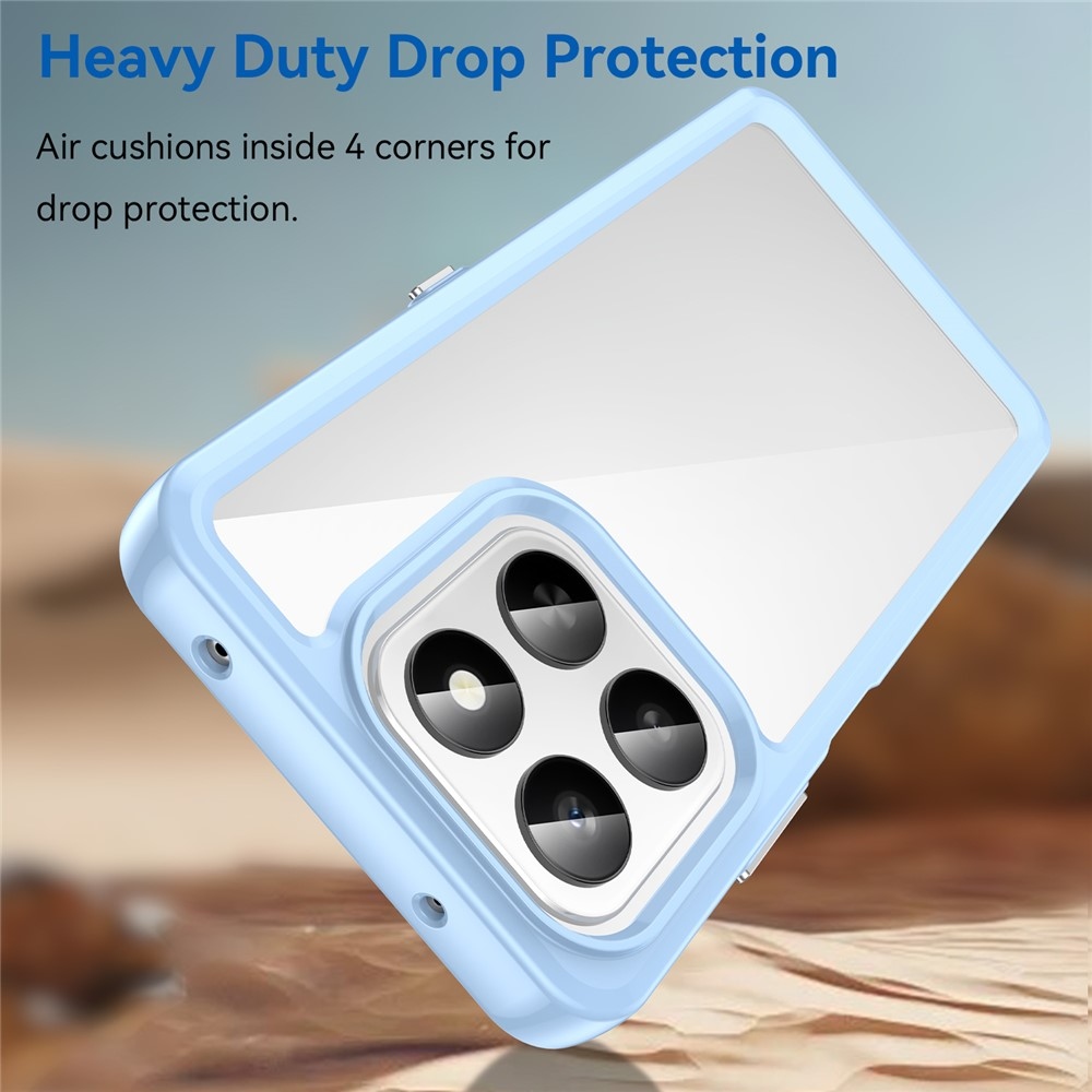 Gelový obal s pevnými zády na Honor 400 Smart 5G/4G/Honor X7d - modrý