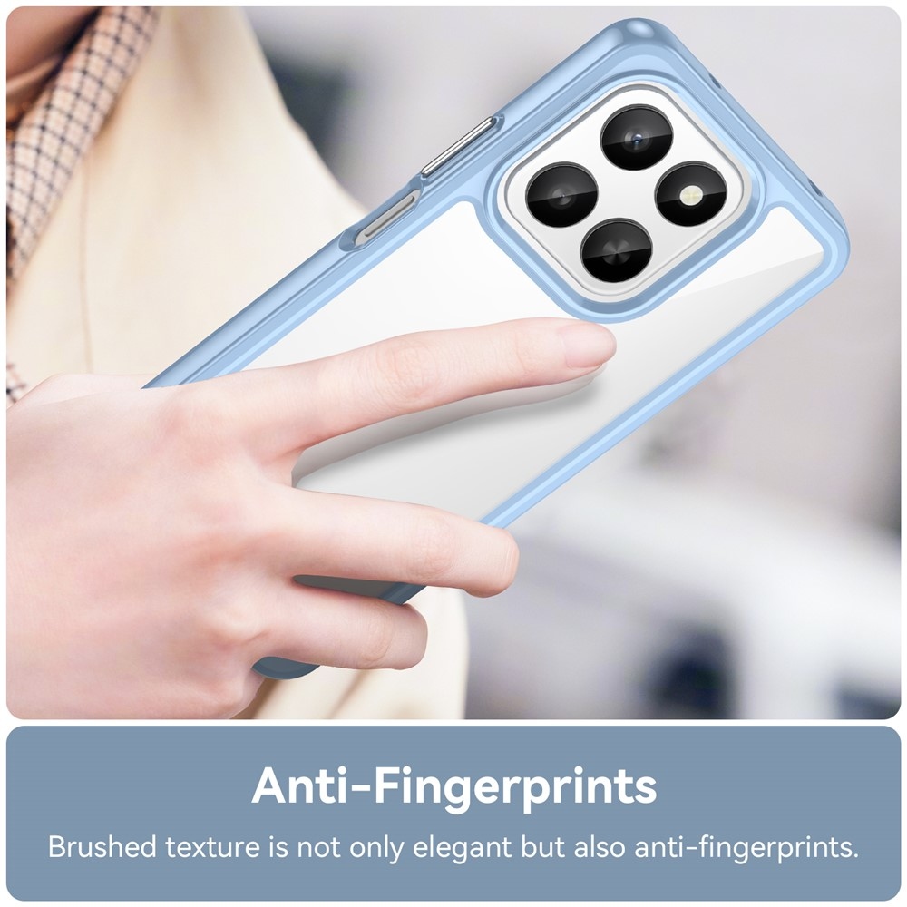 Gelový obal s pevnými zády na Honor 400 Smart 5G/4G/Honor X7d - modrý