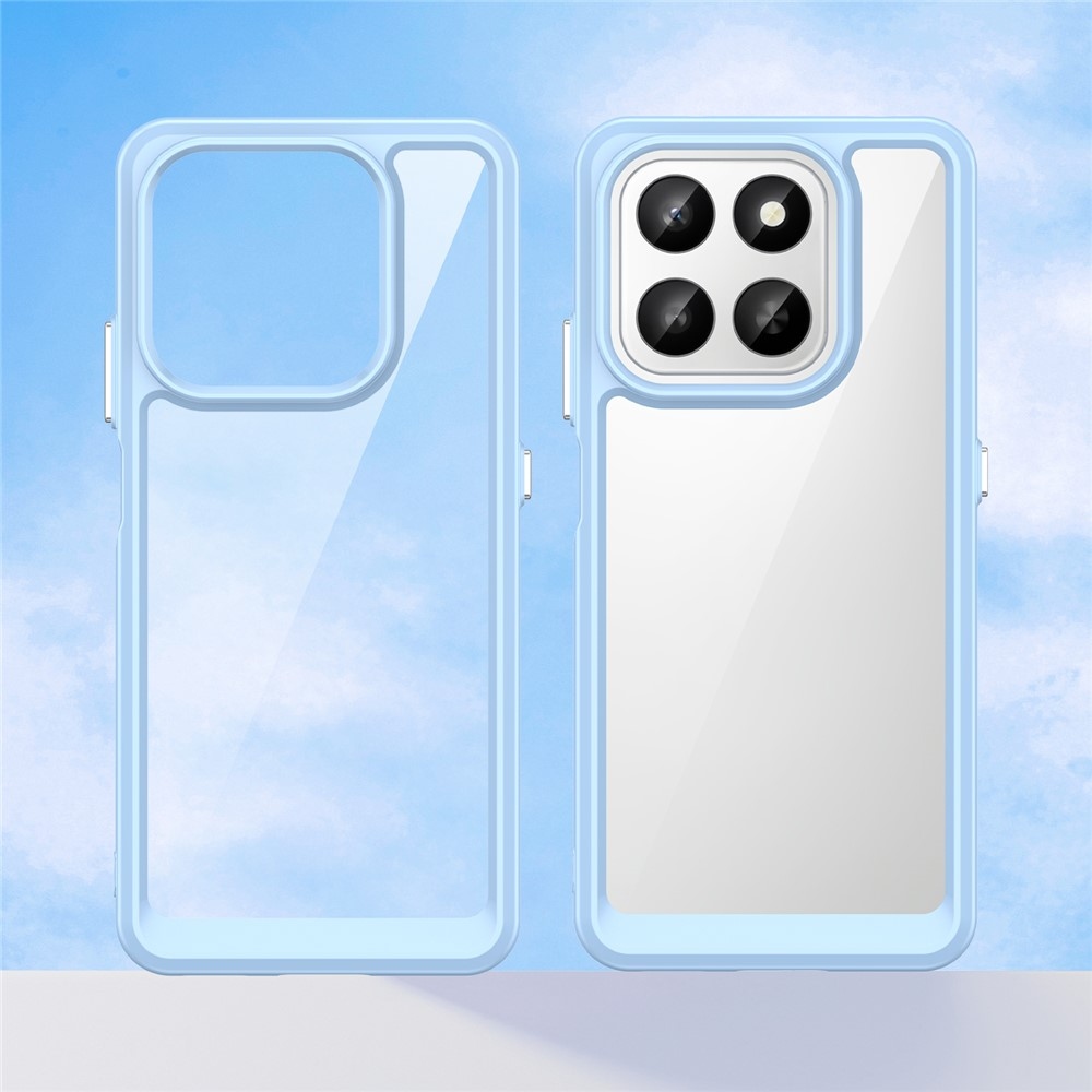 Gelový obal s pevnými zády na Honor 400 Smart 5G/4G/Honor X7d - modrý