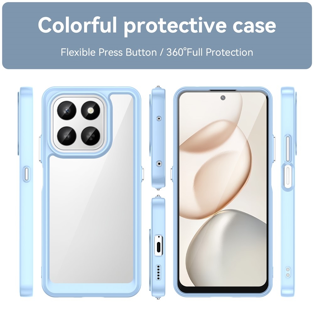 Gelový obal s pevnými zády na Honor 400 Smart 5G/4G/Honor X7d - modrý