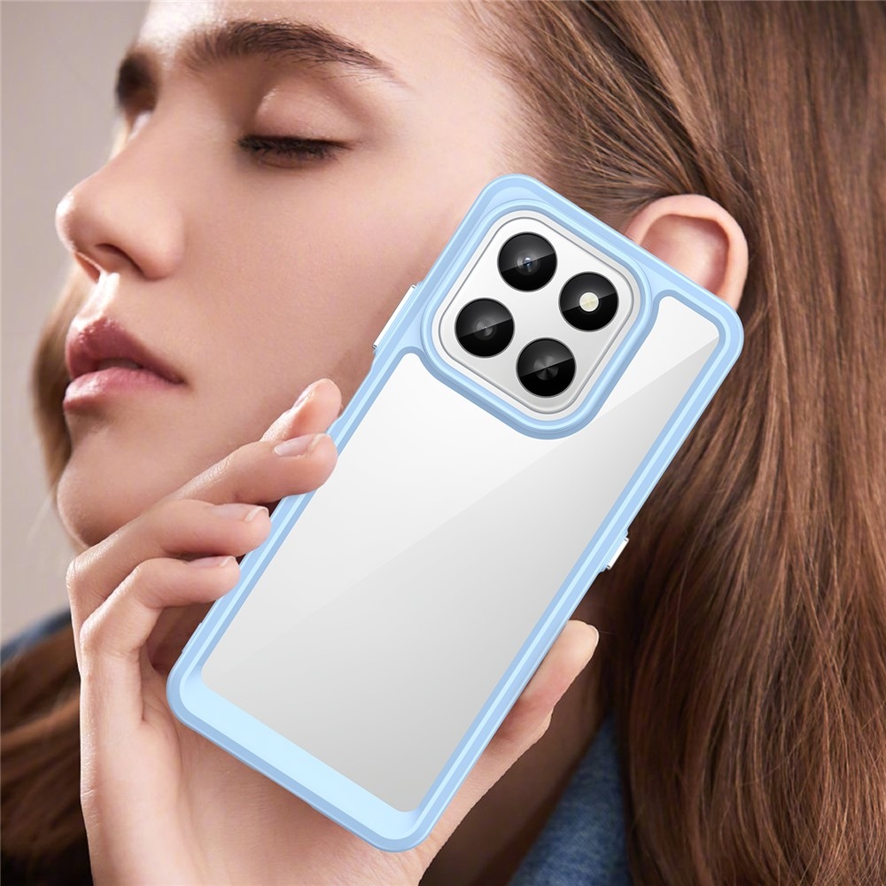 Gelový obal s pevnými zády na Honor 400 Smart 5G/4G/Honor X7d - modrý