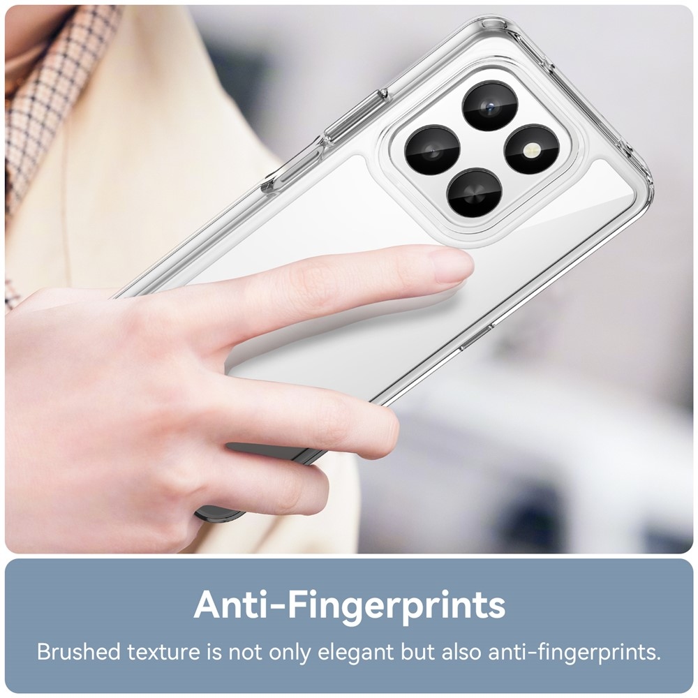 Gelový obal s pevnými zády na Honor 400 Smart 5G/4G/Honor X7d - průhledný