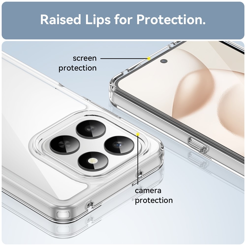 Gelový obal s pevnými zády na Honor 400 Smart 5G/4G/Honor X7d - průhledný