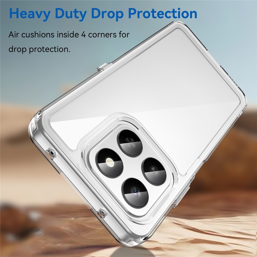 Gelový obal s pevnými zády na Honor 400 Smart 5G/4G/Honor X7d - průhledný