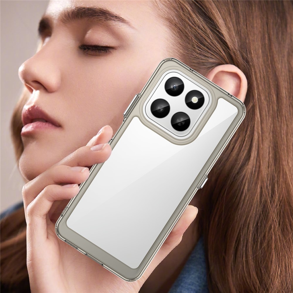 Gelový obal s pevnými zády na Honor 400 Smart 5G/4G/Honor X7d - šedý