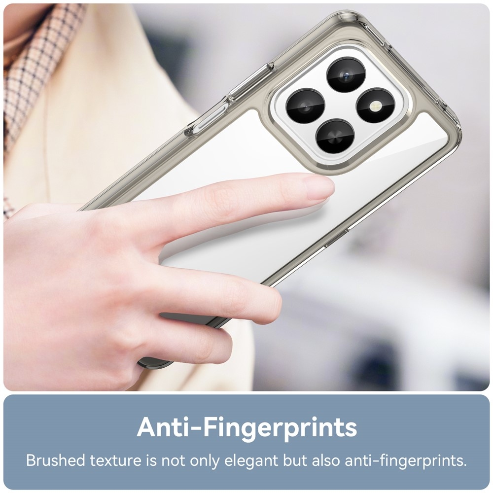 Gelový obal s pevnými zády na Honor 400 Smart 5G/4G/Honor X7d - šedý