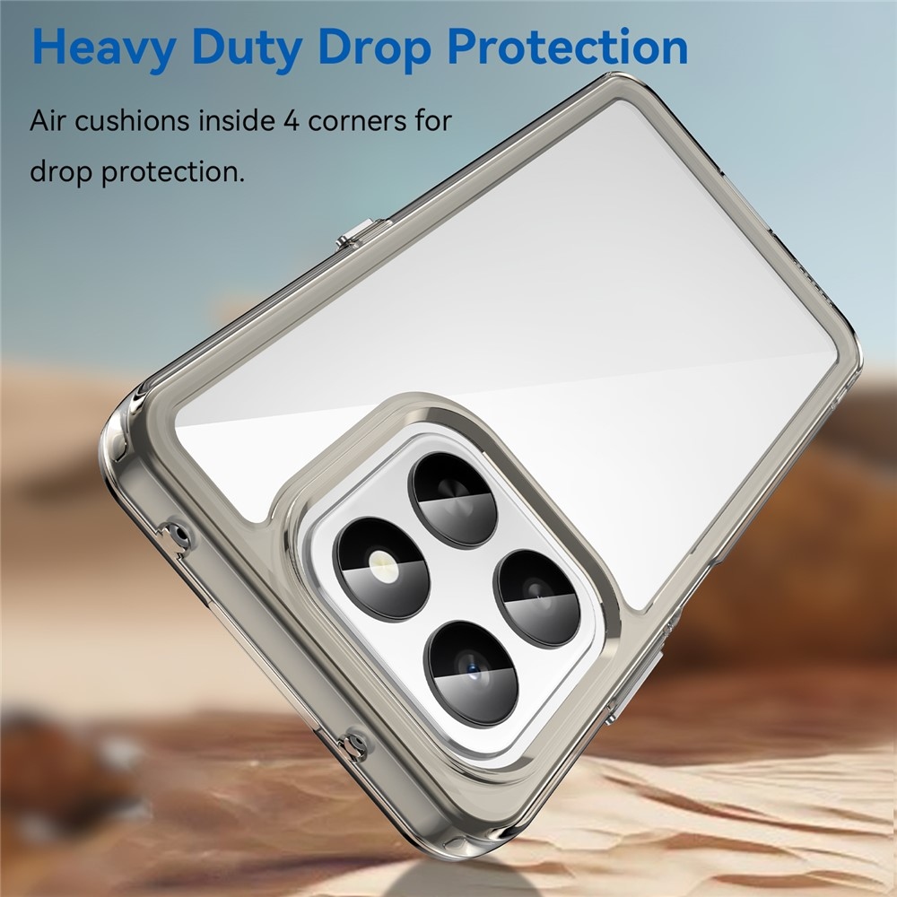 Gelový obal s pevnými zády na Honor 400 Smart 5G/4G/Honor X7d - šedý