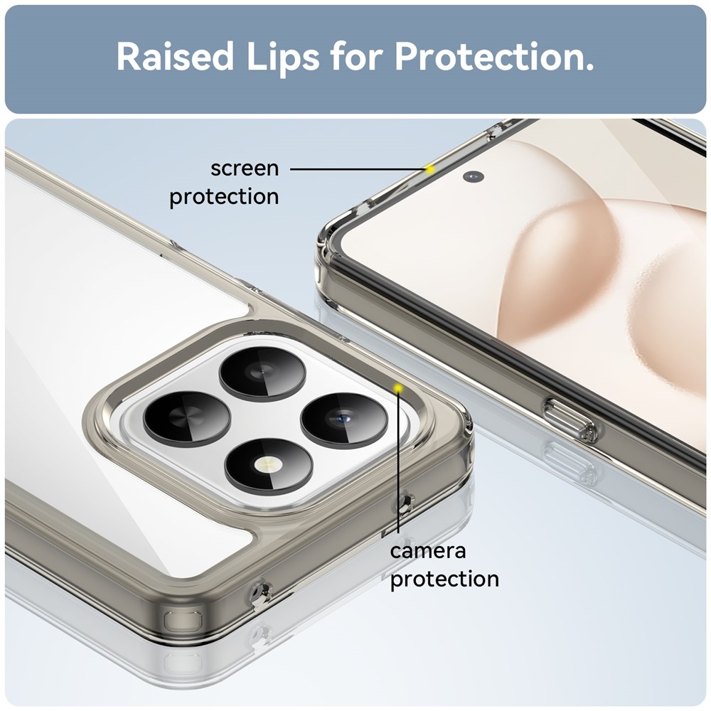 Gelový obal s pevnými zády na Honor 400 Smart 5G/4G/Honor X7d - šedý