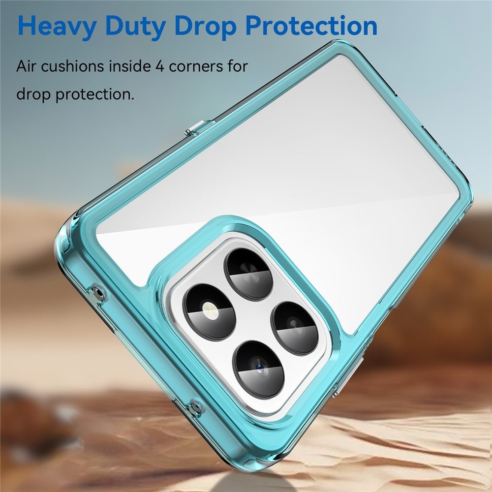 Gelový obal s pevnými zády na Honor 400 Smart 5G/4G/Honor X7d - světlemodrý