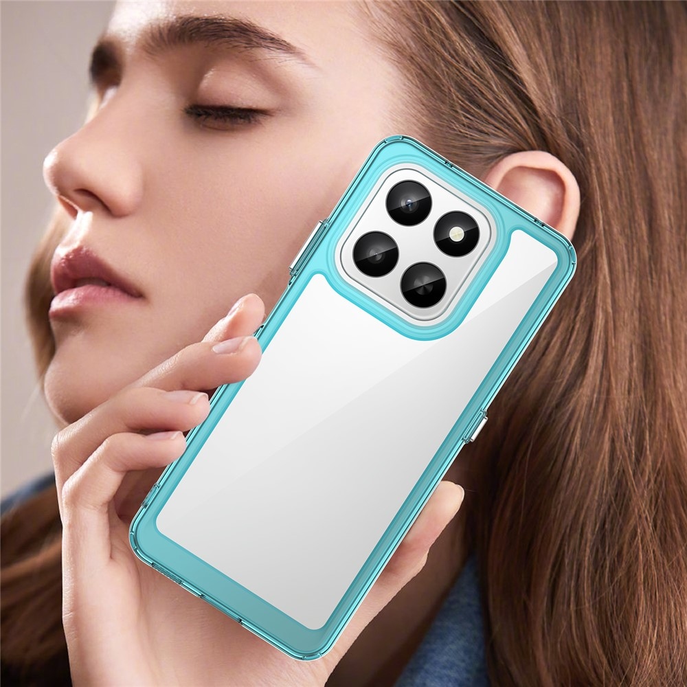 Gelový obal s pevnými zády na Honor 400 Smart 5G/4G/Honor X7d - světlemodrý