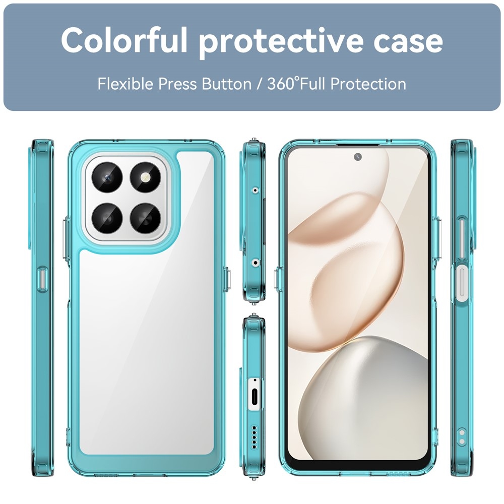 Gelový obal s pevnými zády na Honor 400 Smart 5G/4G/Honor X7d - světlemodrý