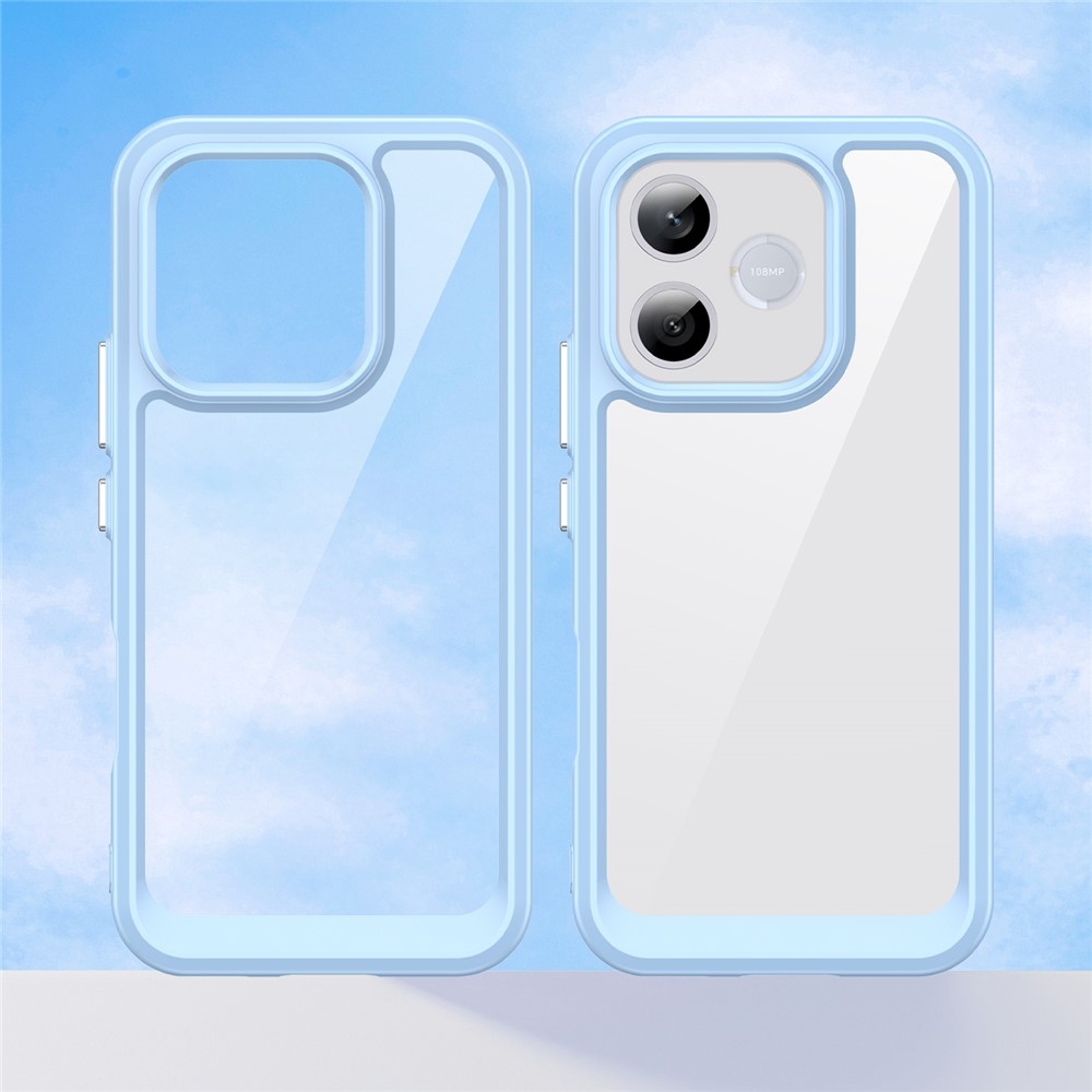 Gelový obal s pevnými zády na Honor 600 Lite 5G - modrý