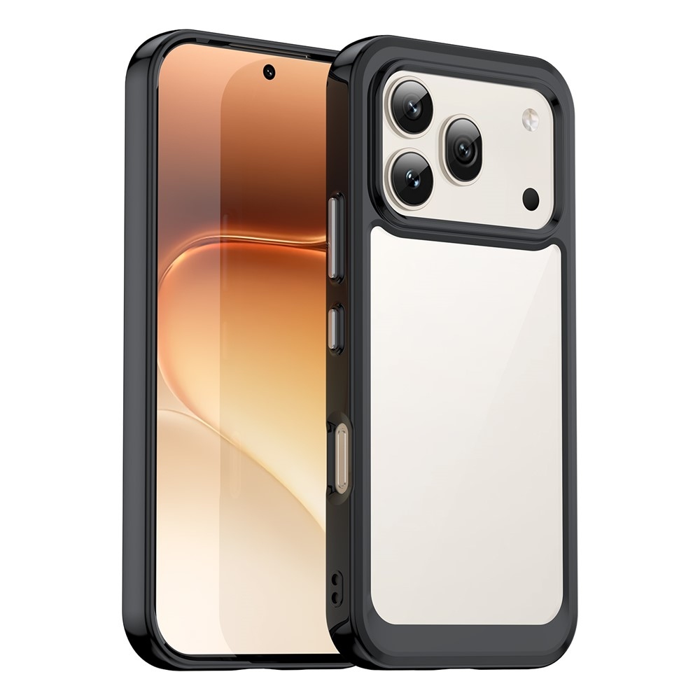 Gelový obal s pevnými zády na Honor 600 Pro 5G/Honor 600 5G - černý