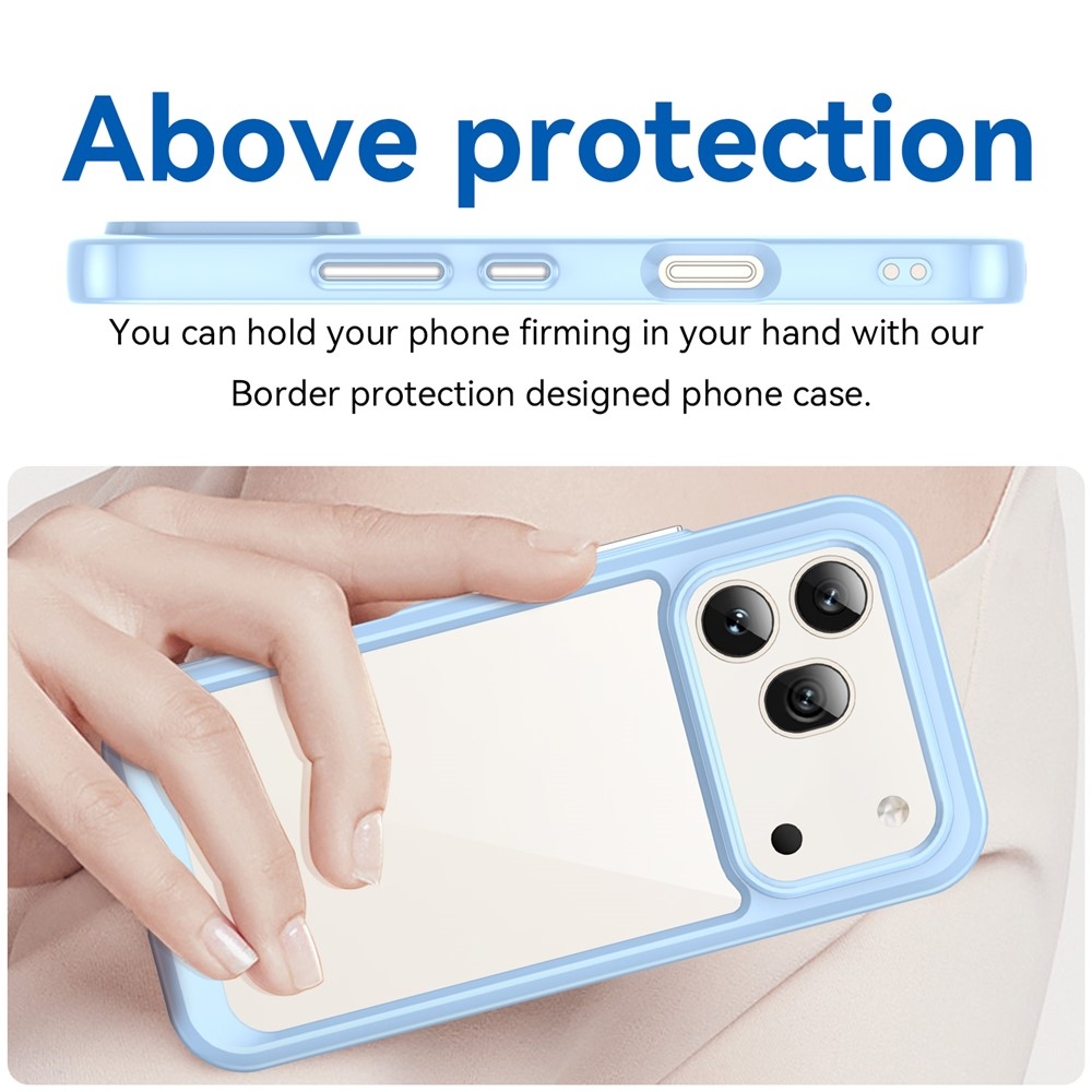 Gelový obal s pevnými zády na Honor 600 Pro 5G/Honor 600 5G - modrý