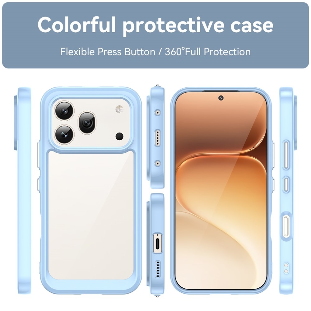 Gelový obal s pevnými zády na Honor 600 Pro 5G/Honor 600 5G - modrý