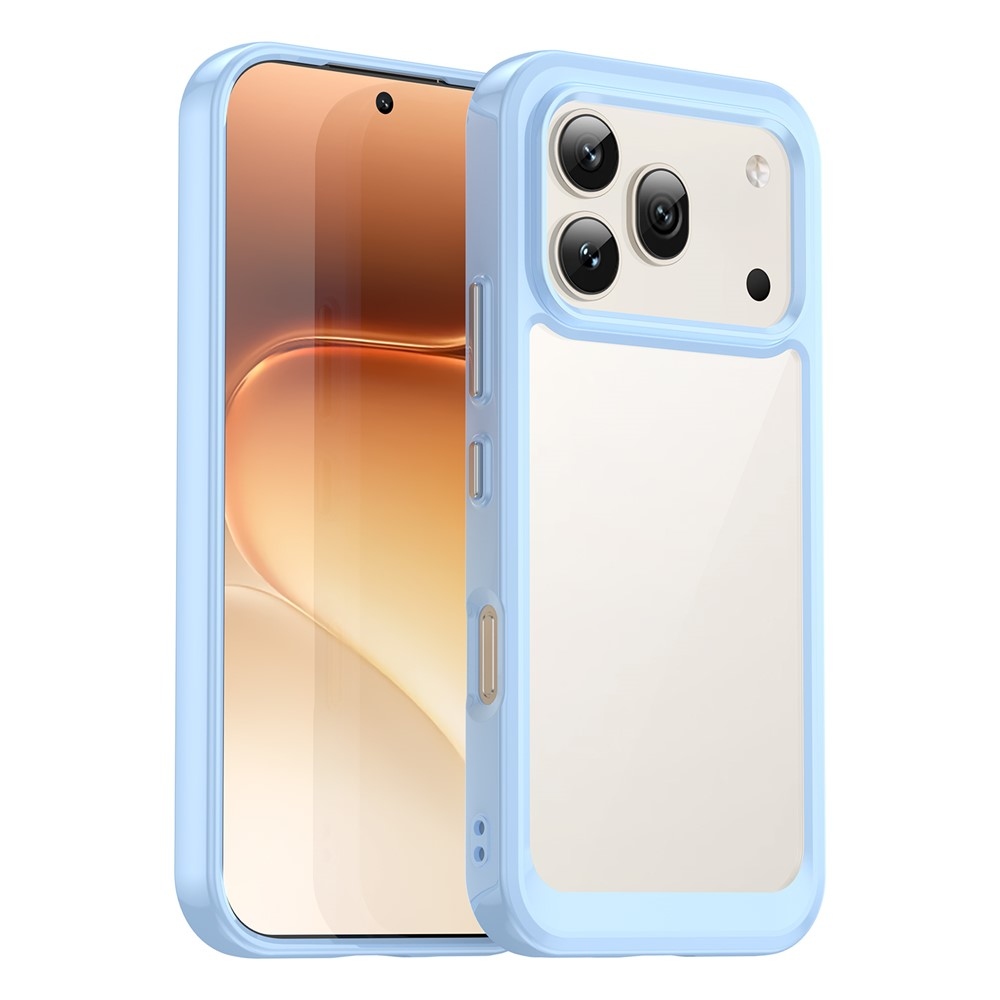 Gelový obal s pevnými zády na Honor 600 Pro 5G/Honor 600 5G - modrý